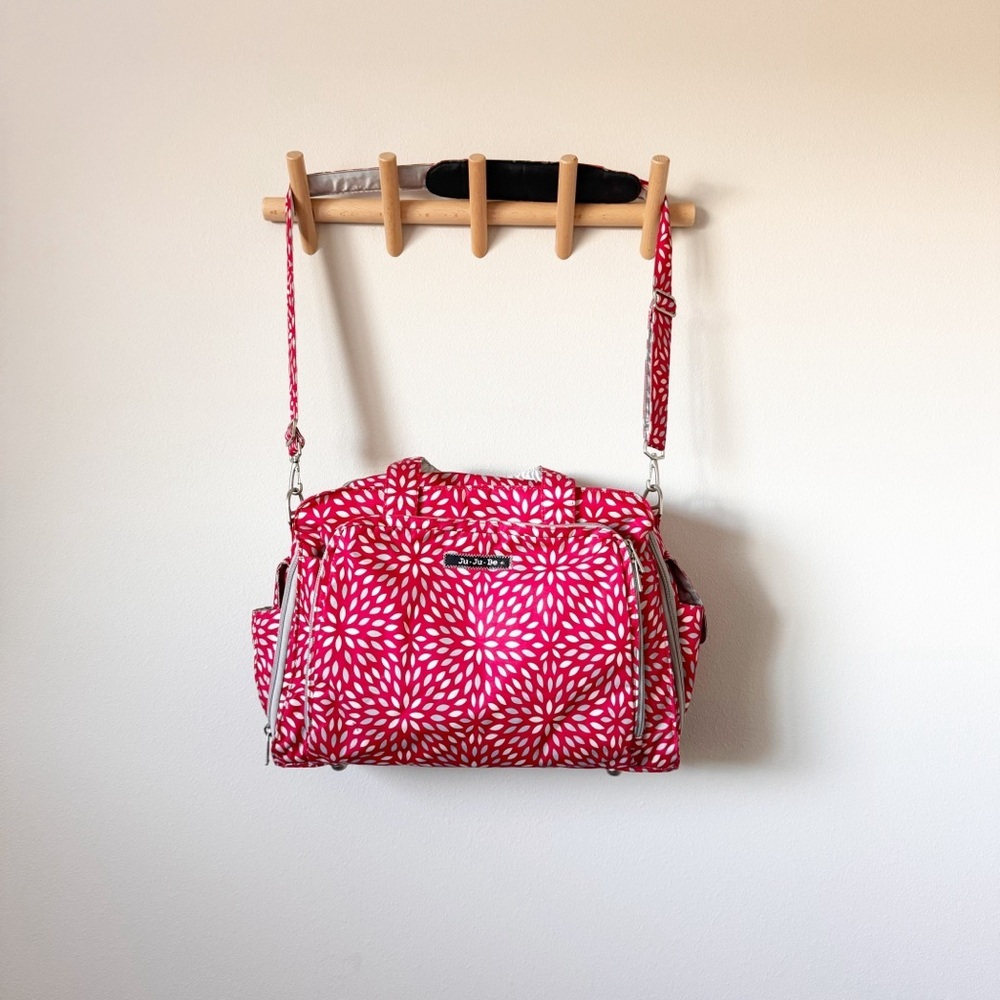 Jujube Diaper Backpack in Scarlet Petal